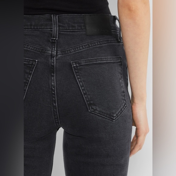 🎀 ARITZIA DENIM FORUM 25 The Arlo Hi-Rise Straight Jean black - Picture 4 of 16